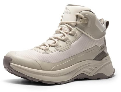 NORTIV 8 Wanderschuhe Damen Leichte Trekkingschuhe Wasserdicht für Outdoor,Size 41.5,Khaki,SNHB241W