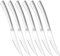 Joyfair Steakmesser Set, 6 Stück Edelstahl Steakbesteck Messerset mit Wellenschliff, 23cm Hochwertig Pizzamesser Tafelmesser für Haus/Restaurant/Hotel, Hochglanzpoliert & Spülmaschinenfest