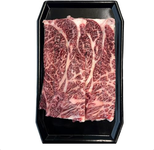 Japanese Wagyu Sukiyaki Slices, Thinly Sliced Wagyu Steak, Perfect for Shabu-Shabu or Japanese Hotpot Dishes, Highly Marbled Beef Strips, Flash Frozen, Approx 200g