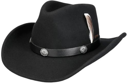 Stetson Tamalo Westernhut Packable Wollfilzhut Herren Herbst-Winter schwarz XXL (62-63 cm)