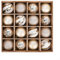 HOHOVYVY Palline di Natale champagne, 6 cm, 16 pezzi, colore champagne Galvani Natale, set di ciondoli a forma di albero lucido