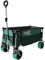 TIREX by xonic® Bollerwagen Vollgummi-PU-Universal-Räder - Robuster Transport-Wagen, faltbar mit Fußbremsen - Hand-Karre mit 2-Fach verstellbarem Griff - Unfold & Go (PU XL Räder, Grün)