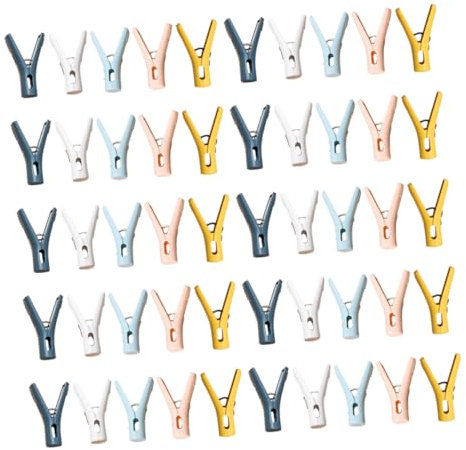 Alipis Abs-Kunststoff Sockenhalter 50 Stück Starke Wäscheklammern Clip Winddicht Home Kunststoff Clip Keine-zufällig