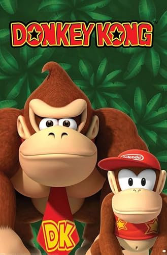 Pyramid International Nintendo Donkey Kong, Videospielposter mit DK und Diddy Kong, 61 x 92 cm, Wandposter