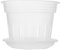 IMIKEYA Pot Transparent en Plastique pour Orchidées - Set De 1 Grand Pot De 12 Cm avec Plateau - Idéal pour Le Rempotage Et La Culture des Fleurs D'Orchidées
