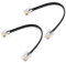 HOMSFOU Quick Install 6-core Flat Telephone Cable Male to Male Panel Connection Line Plug