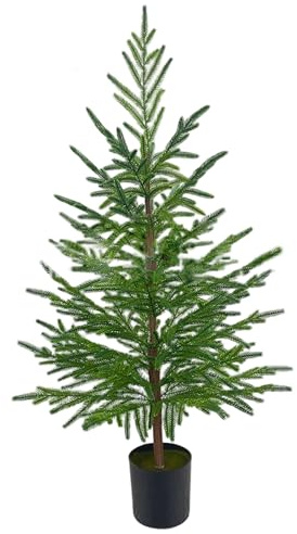 Arbres de Noël, Arbres de Noël artificiels 3 Pieds réaliste la Norfolk avec Un Pot décorations réalistes pour l'extérieur intérieur