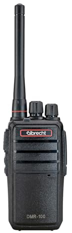 Albrecht DMR-100 digitales Funkgerät + PMR446 | Dual-Modus Analog & Digital - Kompatibel mit Mototrbo - 1500 mAh Li-Ion Akku - USB-C - 32 Kanäle - bis zu 10 km Reichweite