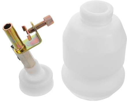 AKOOSY Bouteille de Remplissage Huile Frein 1l avec Bec Verseur Métallique Coudé, Bidon D’Huile Épaissie Anti-Fuite en Nylon, Outil pour Vidange Rapide Liquide de Frein Auto