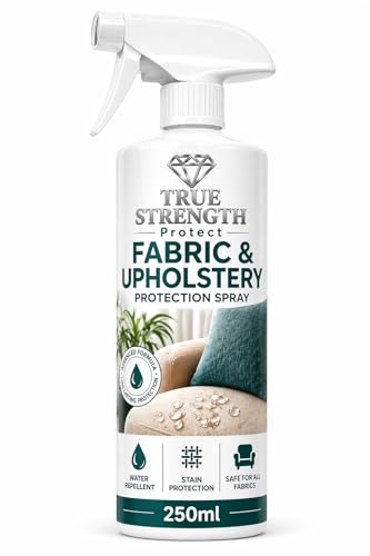 True Strength Protect Fabric Protection Spray 250ml – Waterproof & Dirt Repellent for Indoor & Outdoor Furniture, Rattan Cushions, Upholstery & Garden Seating