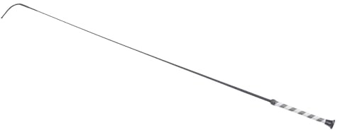 RiToEasysports Kolfiber Hästpiska, 110 Cm ridspö med Nylonvävt Huvud för Hästträning
