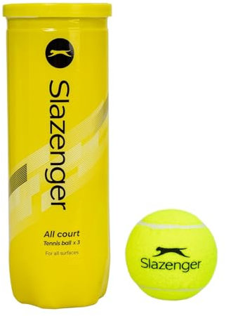 Slazenger Club All Court 3 Tennis Balls Yellow One Size