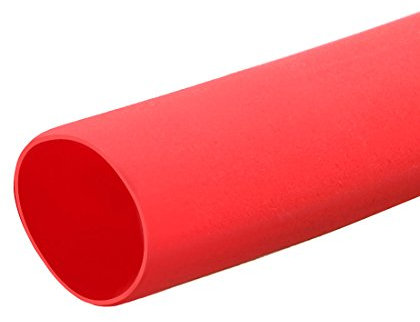 sourcing map Heat Shrink Tubing 4mm Dia 2:1 Heat Shrink Wrap Cable Sleeve Tube 5m Red