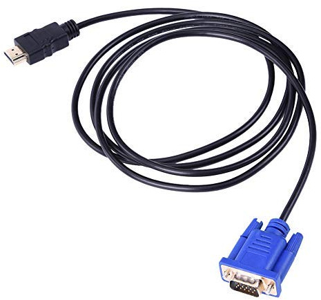 Annotebestus HDMI to VGA Adapter Cable, 1080P HDTV HDMI to VGA Male 15Pin Adapter Converter Cable for PC, TV 1M