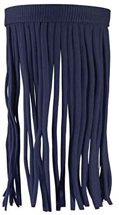 York Fliegenfransen mit Klettverschluss Classic Fliegenstirnband Fliegenschutz (Full, dunkelblau)