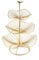 FYBlossom Obstschale Etagere Obst,3-stufiger Metall Obstschale Servierkorb und Snack-Verkaufsständer,Perfekt für Obst,Gemüse,Snacks,Haushaltsgegenstände und vieles mehr (Gold)