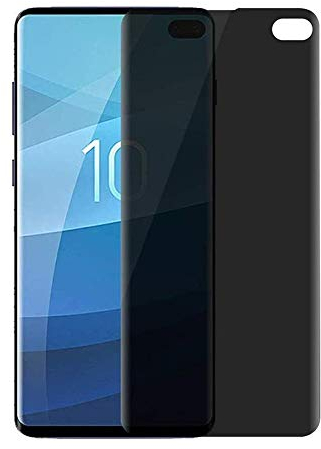 Kompatibel mit Samsung Galaxy S10 – robuster Kunststoff-Displayschutz, Blickschutzfolie, Panzerfolie für Privatsphäre.