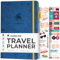 Clever Fox Reisetagebuch – Urlaubsplaner mit Budgetplan, Packliste, Ausgaben-Tracker & Reisetagebuch – Reiserouten-Organizer für Frauen, Männer & Paare – A5-Größe, Mystic Blue