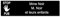 Plaque gravée pour nom boîte aux lettres STOP PUB autocollante 10x2,5cm personnalisée 1 à 3 lignes Noir