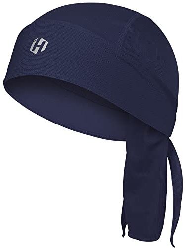 HASAGEI Sports Bandana Cap, Kopftuch Herren Damen, Sommer Laufmütze, Elastizität Atmungsaktiv nimmt Schweiß Biker Bandana (Blau)