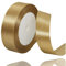 Geschenkband Champagner Gold 25mm Breit, 23 Meters Satinband Geschenkbänder Stoff Schleifenband Dekoband zum Geschenkverpackung, Bastelarbeiten, Geburtstag und Hochzeitsdekoration