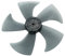 MSemis Reemplazo Paletas de Ventilador 16 Inches Aspas de Ventilador 5 Hojas de Plástico Transparentes Accesorios de Ventiladores Ventilador de Pie Negro C One Size