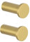 SAYAYO Ganci in Acciaio Inox Fissaggio a Muro Gancio Appendiabiti Ganci da Parete per Accappatoio da Bagno Cucina Garage, 2 Pezzi, Oro Chiaro