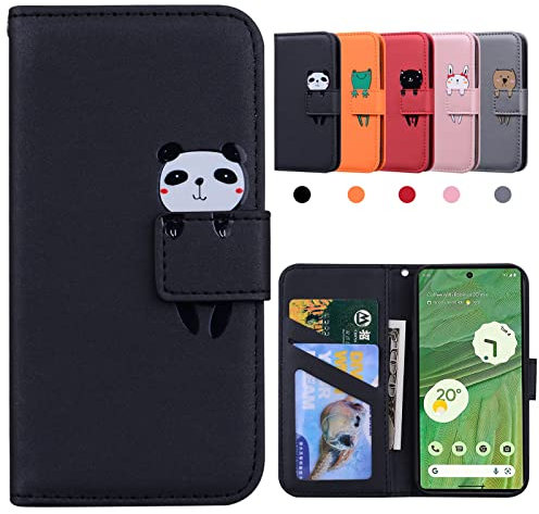 Kedic Cover per Google Pixel 7 Custodia Pixel 7 cover Flip Magnetica Support Stand cover Google Pixel 7 PortaCarte in pelle cover Pixel 7 Antiurto Protettiva Custodia Google Pixel 7 case -Nero