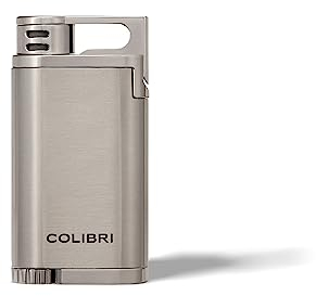 Colibri Belmont Sturmfeuerzeug - Windbeständig - Große Einstellrad - Jet Feuerzeug Mit Einzel Jetflamme - Metallkonstruktion - Gas Nachfüllbar (nicht Im Lieferumfang Enthalten) - Elegante Geschenkbox