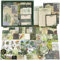 Zoyomax Vintage Scrapbook Zubehör Set, 229 Stück Ästhetische Bullet Journal mit A6 Raster Notizbuch, Retro Aufkleber Papier Dekoration, DIY Geschenk für Mädchen Damen