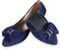 MACHSWON Ballet Flats for Women Comfortable Women's Flats Ballerina Folding Pumps Casual Dress Pointed Toe Black-1 Flats Shoes Women(Navy-1, Size 7)
