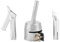 Steinel Heat Gun Nozzle Hot Air For Altro Flooring Spare Nozzle Silver For Titanium Alloy 3Pcs 5Mm Speed Welding Nozzles Tips For Vinyl Pvc Plastic Hot Air Gun
