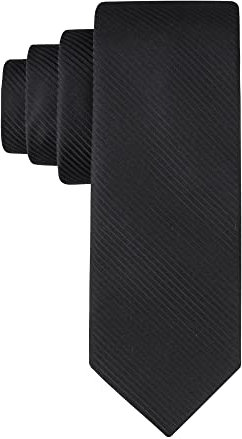 Calvin Klein Herren-Krawatte King Cord II, strukturiert, Größe XL, Schwarz, X-Large