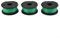 Trimmerspule, 3 Stück Rasentrimmer-Spule und Schnur für Black & Decker GL7033 GL8033 GL9035 Rasentrimmer A6482 Ersatz