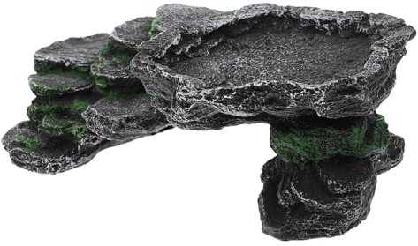Mipcase 2pcs Resin Turtle Basking Platform Tortoise Enclosure Accessories Tortoise Accessories for Enclosure
