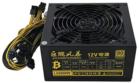 Diarypiece Computer Für Gehäuse Netzteil 2000 W Netzteil Unterstützung 8 Grafikkarte Se 2000 W Bergbau Netzteil