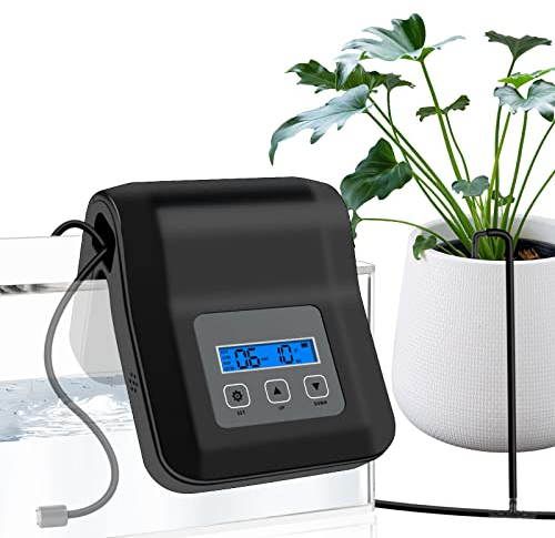Irrigazione Automatica per Vasi, GedFong Irrigazione Automatica Vasi da Vacanze, Kit irrigazione a Goccia da Interno, USB/Alimentazione a Batteria Irrigazione Automatica per 15 Piante