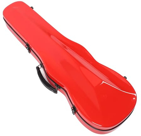 Custodia per Violino in Fibra di Carbonio con Doppi Spallacci Igrometro per Scatola Protettiva per Violino 4/4, 3/4, 1/2, 1/8
