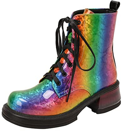 offerte a Tempo Stivali Donna Pioggia Stivali Donna con Tacco Alto in Gomma Anfibi Estivi Stivali Moto Enduro Touring Stivaletti Pelle Stivali Estivi Donna al Ginocchio Eleganti