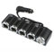 iFCOW 120W Autoladegerät Zigarettenanzünder, 4 Steckdosen Auto Zigarettenanzünder Splitter 12V-24V Multi Socket Dual USB Plug Autoladegerät