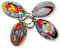 RUGBIER | Pack de 4 Porte-clés de Rugby - Mini Ballon de Collection - Cadeau Original pour les Passionnés et Joueurs - Designs Uniques et Détailés