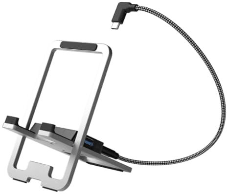 Yuandei Estación de acoplamiento USB C 5 en 1, soporte de carga de metal plegable para Switch/Ally X/Legion Go B