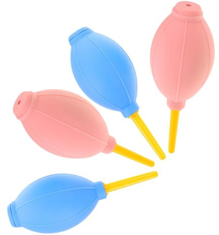 FRCOLOR 4stücke Luftgebläse Für Wimpernverlängerung Teiliges Und Blau Manuelles Gummi-luftbläser Werkzeug Für Schnelles Trocknen Von Wimpernkleber Für Zuhause Und Professionellen