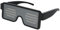 Holibanna 1pc Black Plastic Glasses Spider Key Chain Flashing Glasses Decor Abs Plastic