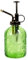 SDlumeiy Glas-Pflanzen-Sprühflasche, Glasblatt-Druck, einhändige Gießkanne mit antikem Messing-Kunststoff, einhändige Pumpe, 19 cm hoch, für Innen- und Außenbereich, kleine Sprühflasche (grün)