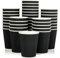 M25 Packs - 500 x Black 12oz Ripple Cups - 3 Ply Insulated Paper Cups - Disposable Paper Hot Coffee Tea Drinking Cups
