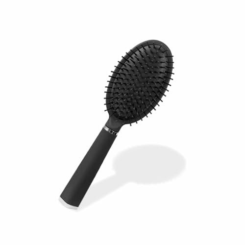 Hair Brush Blow Drying Paddle Hairbrush Easy Grip Handle Straightening Professional Detangle Oval Hair Comb For Curly Natural Long Thick Thin Wet Dry Hair Accessory Salon Supplies (1Pc)