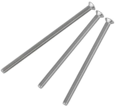 Pernos de cabeza avellanada plana y alargada de acero inoxidable 304 M3/4/5/6/8/10, tornillos extra largos extendidos(120mm,M10 (1pcs))