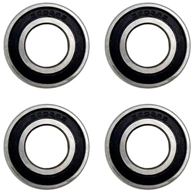 4 Stück Kugellager Sackkarre Schubkarrenlager 6003RS/2RS, Doppelt Rillenkugellager, 17,1 * 35 * 10mm, FüR Drehbänke, Motoren, Verschiedene Mechanische Geräte