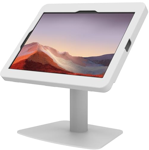 Beelta Metal Tablet Desktop Stand with Key Lock & 180° Adjustable Angle, Desk-Friendly Freestanding Holder for iPad 10.9/11 (10th Gen/Pro/Air) for Retail POS, Office, Reception